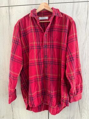 Burberry Red tartan flannel Shirt